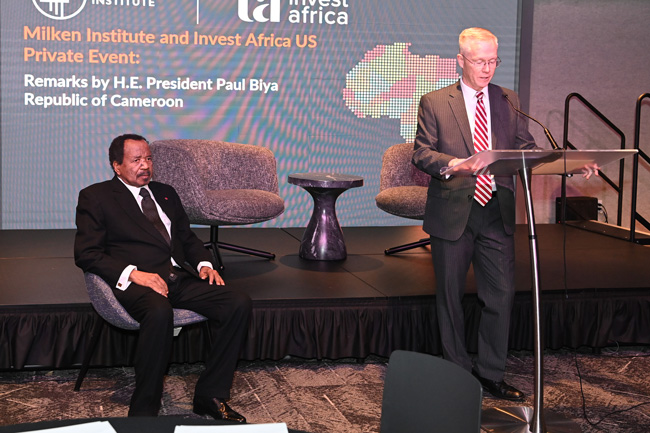 Intervention du Chef de l’Etat lors de la table ronde privée « Milken Institute - Invest Africa U.S. » à Washington D.C.